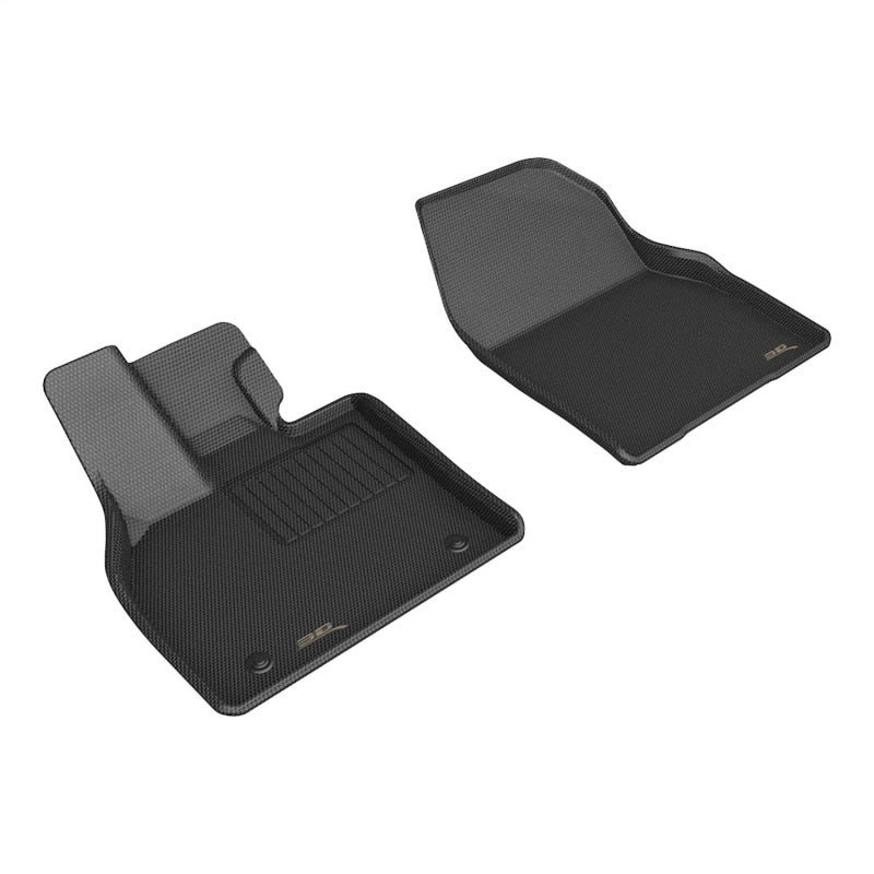 3D MAXpider 2023 Toyota BZ4X Kagu Black Floor Mat - Row 1