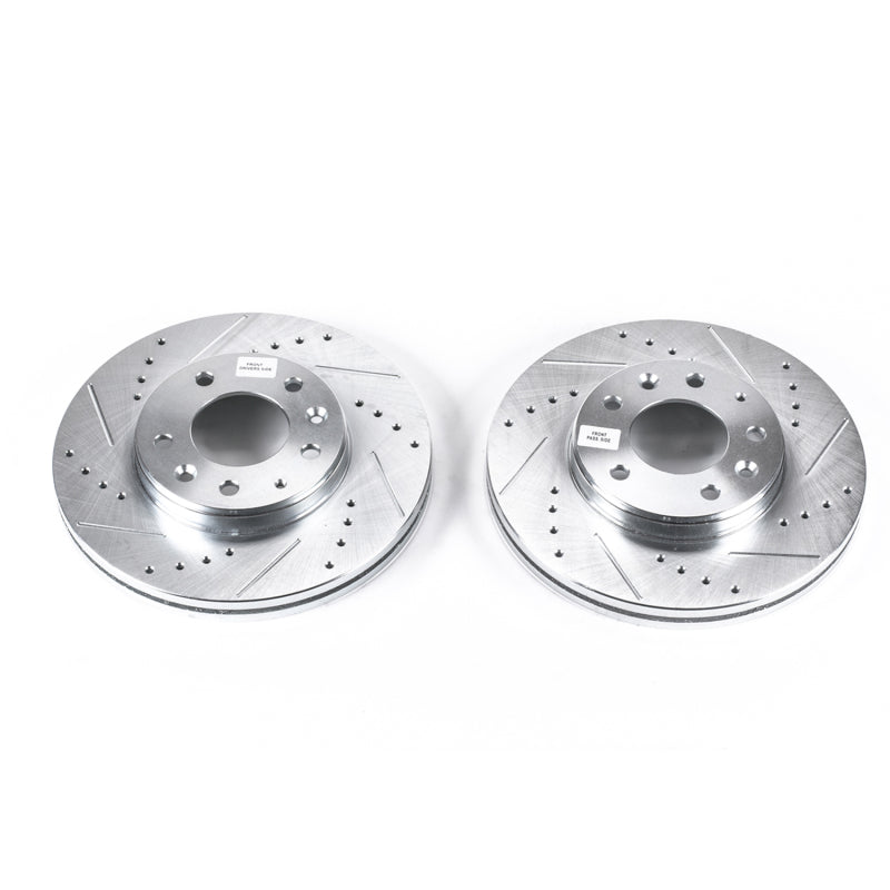 PowerStop Power Stop 03-05 Mazda 6 Front Evolution Drilled & Slotted Rotors - Pair