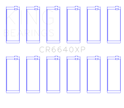 King Engine Bearings BMW M20/M50 2.0L/2.5L/2.7L (Size 0.5) Performance Rod Bearing Set