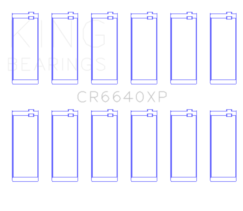 King Engine Bearings BMW M20/M50 2.0L/2.5L/2.7L (Size 0.25) Performance Rod Bearing Set