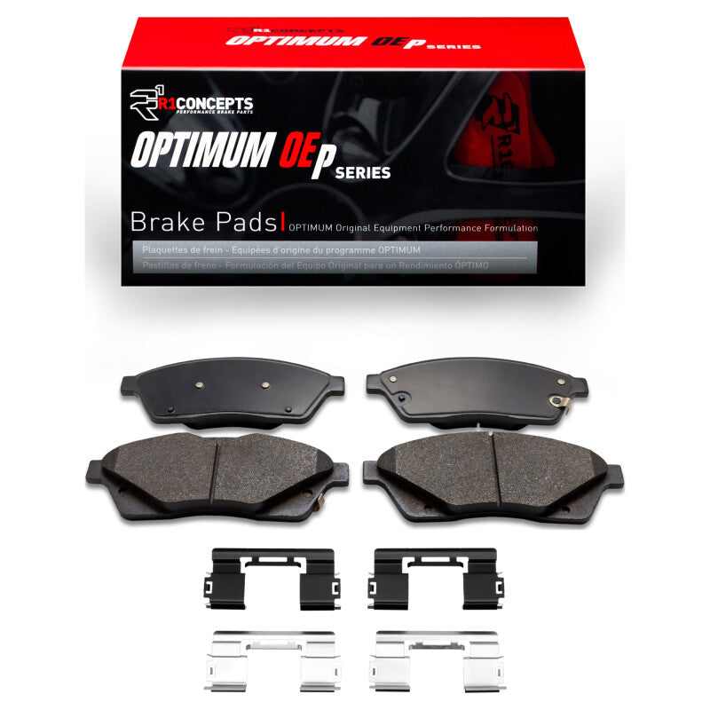 R1 Concepts R1 10-16 Cadillac SRX Front Optimum OE Pads & Hardware Kit