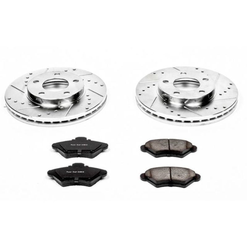 PowerStop Power Stop 94-98 Ford Mustang Front Z23 Evolution Sport Brake Kit