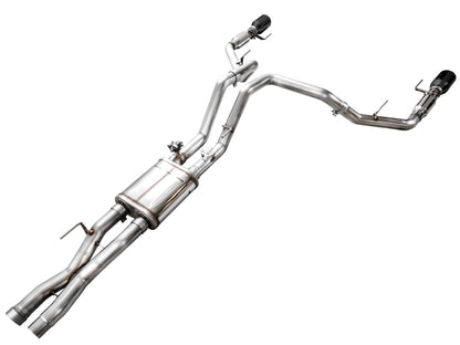 AWE Tuning Gen 3 Ford Raptor SwitchPath Exhaust - Diamond Black Tips