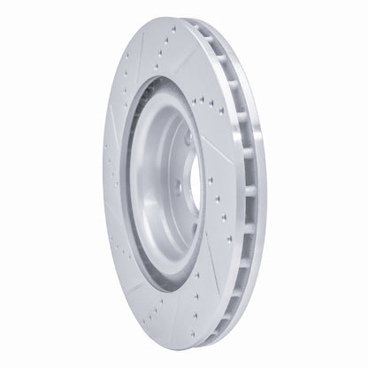R1 Concepts R1 05-23 Chrysler 300 Front Right Drilled & Slotted Silver Brake Rotor