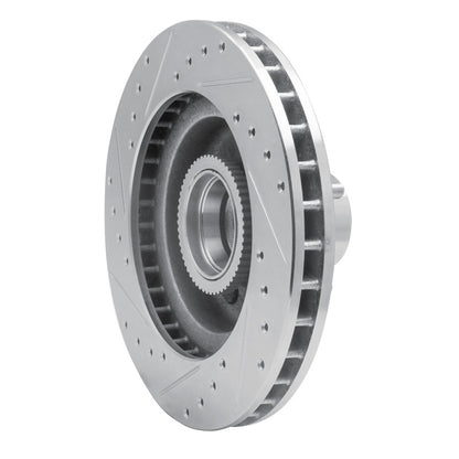 R1 Concepts R1 93-95 Chevrolet G10 Front Right Drilled & Slotted Silver Brake Rotor