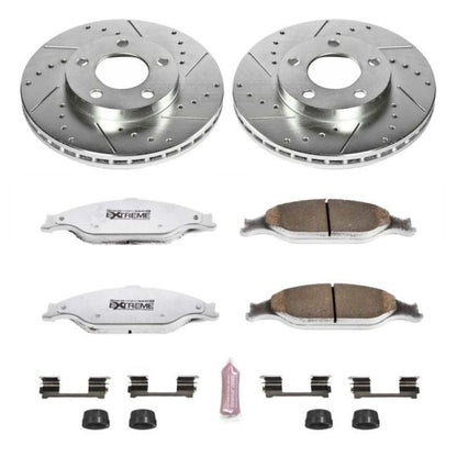 PowerStop Power Stop 99-04 Ford Mustang Front Z26 Street Warrior Brake Kit