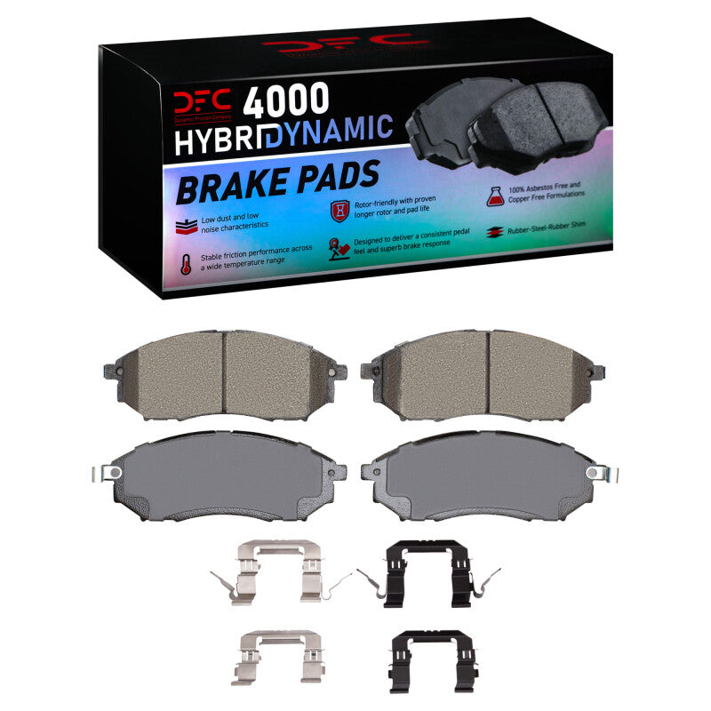 DFC 05-14 Infiniti FX35 Front 4000 HybriDynamic Brake Pads and Hardware Kit