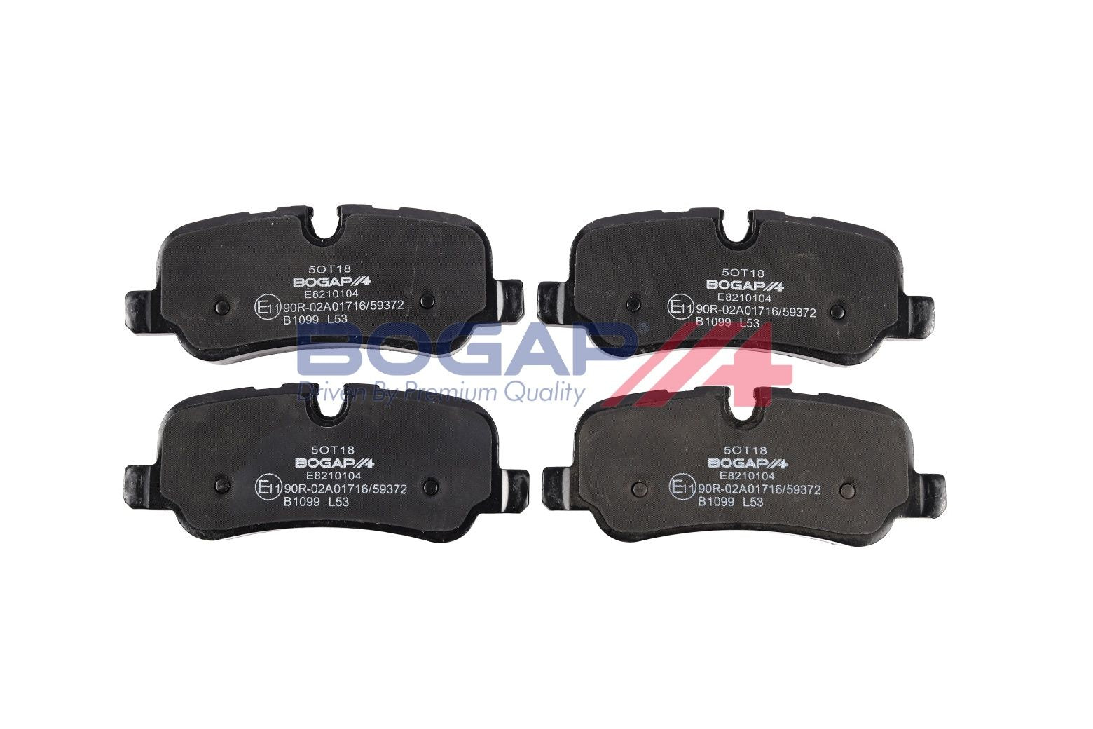 BOGAP E8210104 Brake Pad Set, Disc Brake