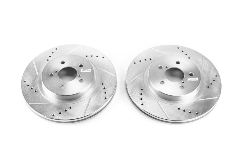 PowerStop Power Stop 2019 Subaru Crosstrek Front Evolution Drilled & Slotted Rotors - Pair