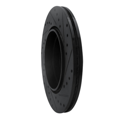 R1 Concepts R1 92-99 Mercedes-Benz S420 Rear Left Drilled & Slotted Black Brake Rotor