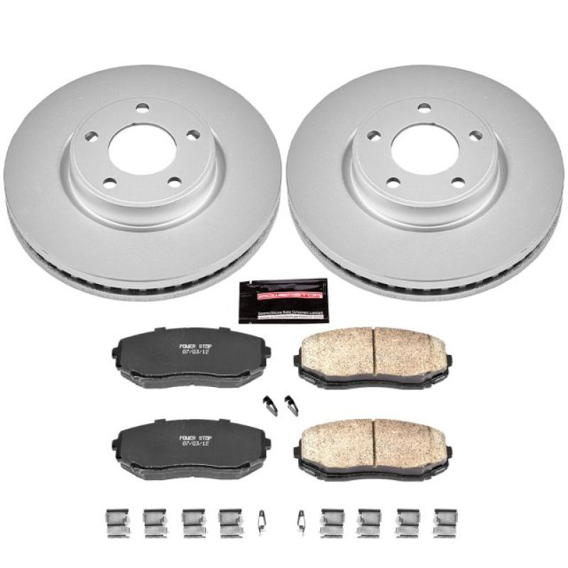 PowerStop Power Stop 07-09 Ford Edge Front Z17 Evolution Geomet Coated Brake Kit