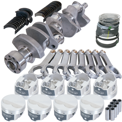 Eagle Chevy LT1 350 1Pc 3.480in Crank 5.700in H-Beam -3.7cc 4.040in Pistons Rotating Assembly