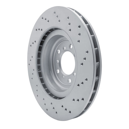 DFC 08-13 BMW 1 Series M Left Front Drilled GeoSPEC Coated Rotor
