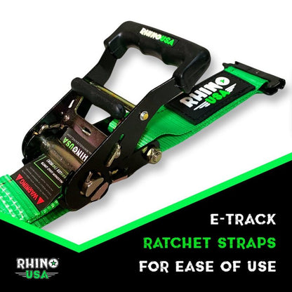 Rhino USA Utv Wheel Chock Tie-Down Kit (2-Wheel Kit) (Green)