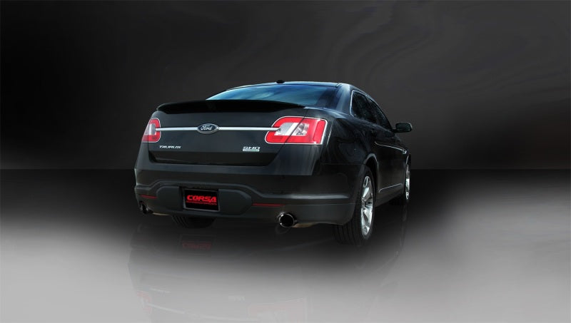 CORSA Performance Corsa 2010-2019 Ford Taurus SHO 3.5L V6 Turbo Sport Cat-Back Exhaust w/ Dual 4in Black Tips