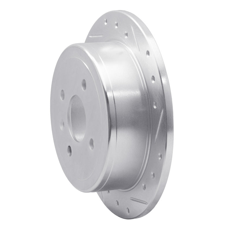 R1 Concepts R1 99-02 Daewoo Nubira Rear Right Drilled & Slotted Silver Brake Rotor