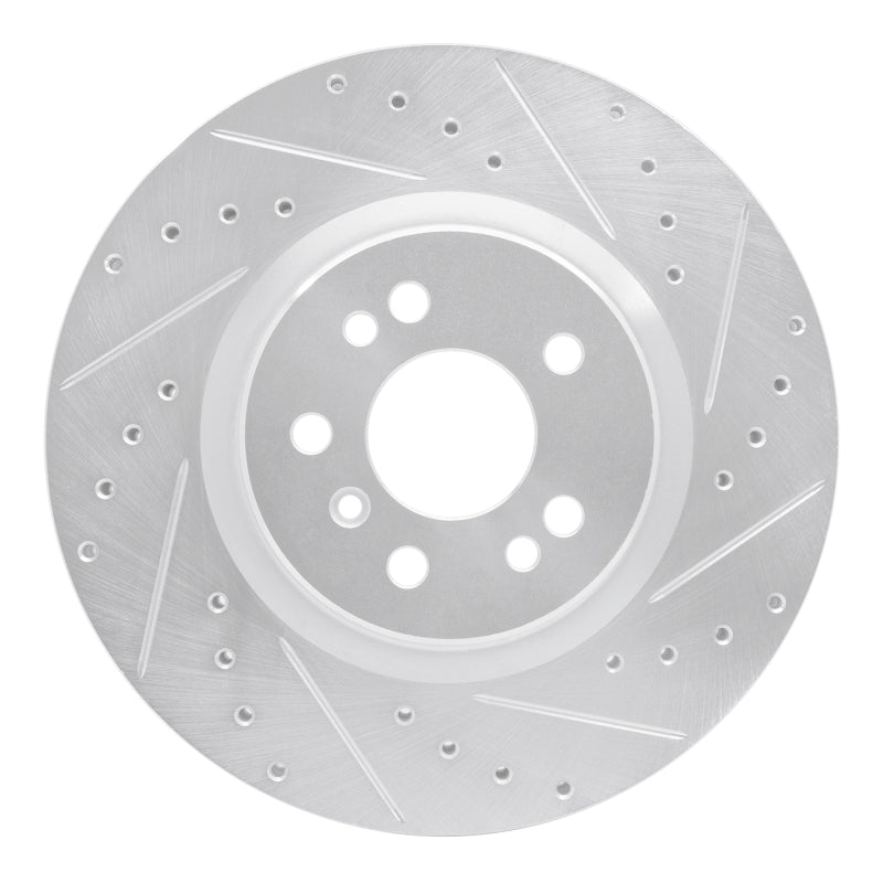 R1 Concepts R1 06-12 Mercedes-Benz ML500 (USA/Canada) Front Right Drilled & Slotted Silver Brake Rotor