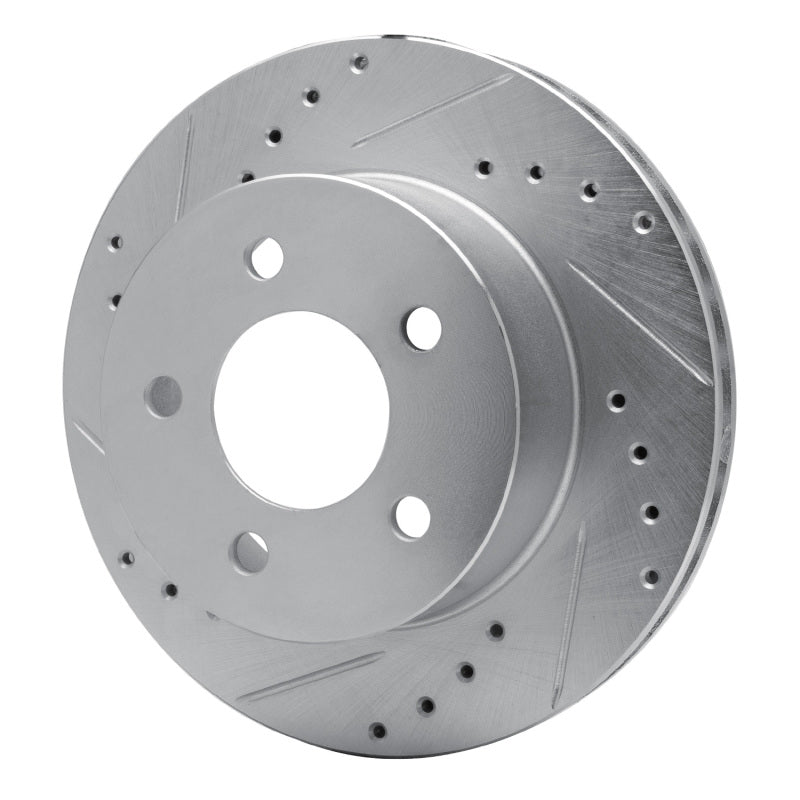 R1 Concepts R1 91-94 Ford Crown Victoria Front Left Drilled & Slotted Silver Brake Rotor