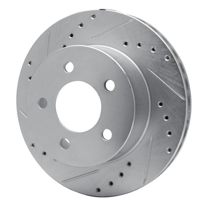 R1 Concepts R1 91-94 Ford Crown Victoria Front Left Drilled & Slotted Silver Brake Rotor