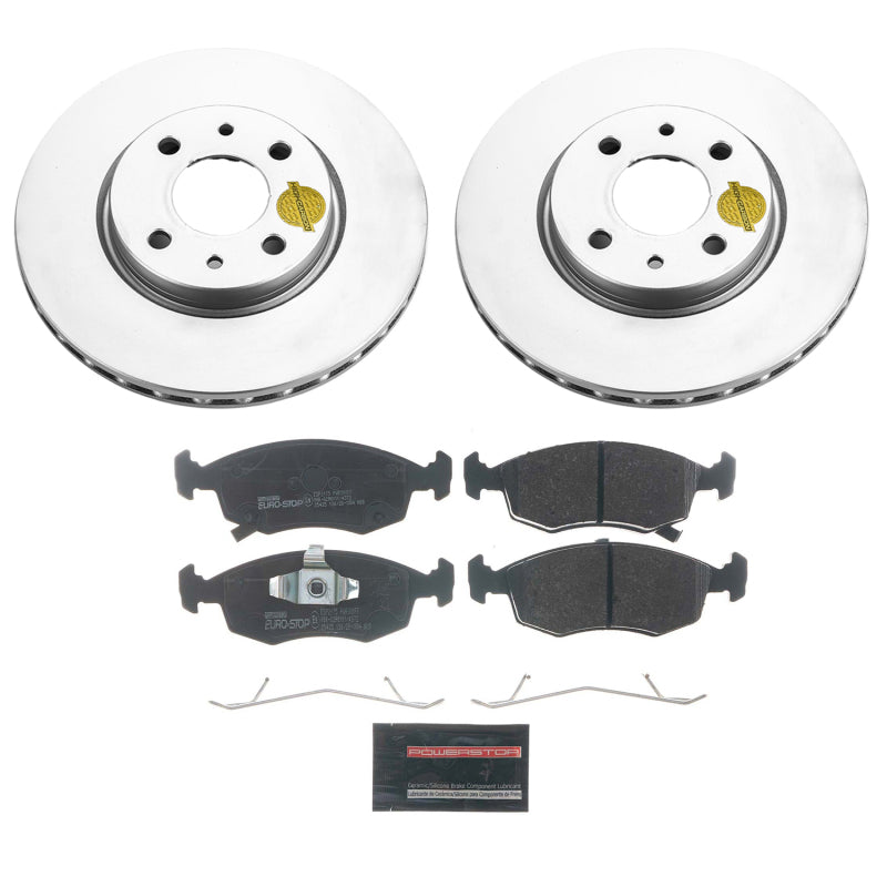 PowerStop Power Stop 12-18 Fiat 500 Front Euro-Stop Brake Kit