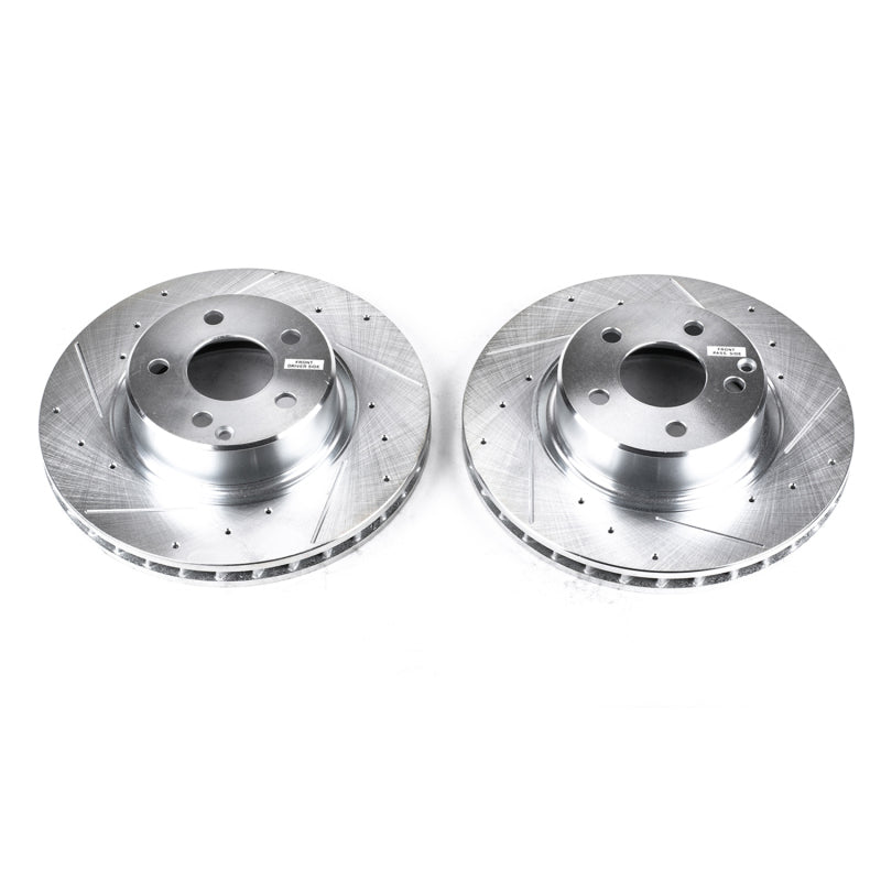 PowerStop Power Stop 03-06 Mercedes-Benz CL500 Front Evolution Drilled & Slotted Rotors - Pair