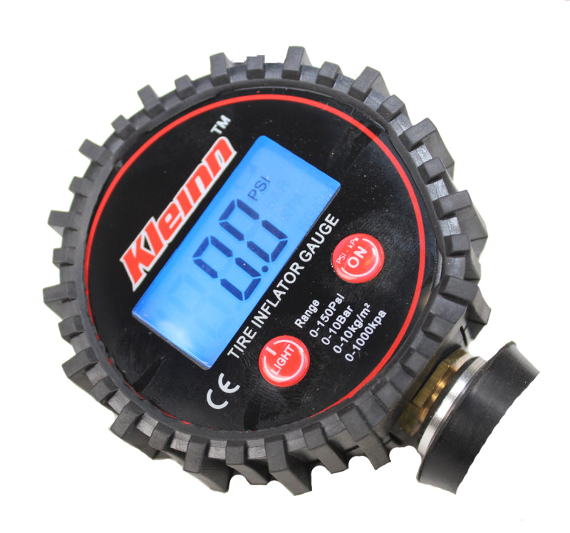 Kleinn Air Horns Kleinn Digital Tire Inflator w/ Gauge/ Bleed Valve/ / Locking Chuck 0-160 PSI