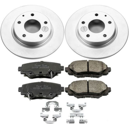PowerStop Power Stop 14-16 Mazda 3 Rear Z17 Evolution Geomet Coated Brake Kit