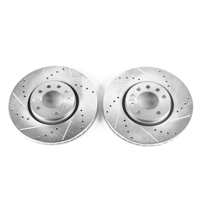 PowerStop Power Stop 03-11 Saab 9-3 Front Evolution Drilled & Slotted Rotors - Pair