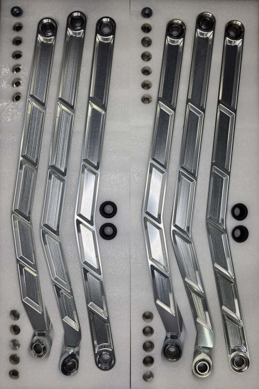 Elektric Off Road Elektric Offroad 2017+ Can Am Maverick X3 Volt Billet Radius Rods Anodized Clear (RS 72In Model)