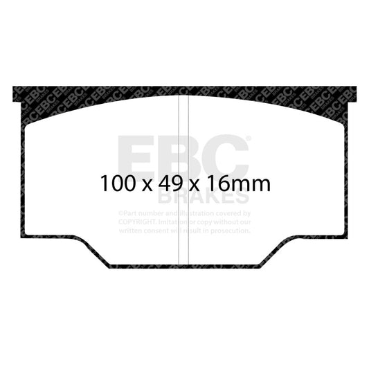 EBC Alcon A-Type Yellowstuff Brake Pads
