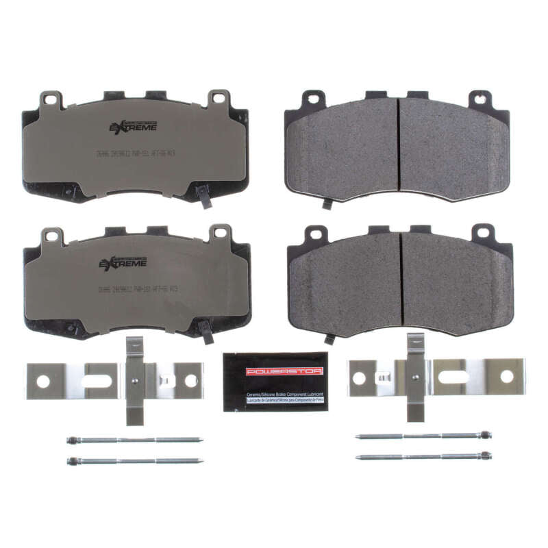 PowerStop Power Stop 18-19 Jeep Grand Cherokee Front Z26 Extreme Street Brake Pads w/Hardware