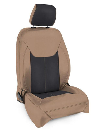 PRP Seats PRP 13-18 Jeep Wrangler JK Front Seat Covers/2 door or 4 door (Pair) - Black/Tan