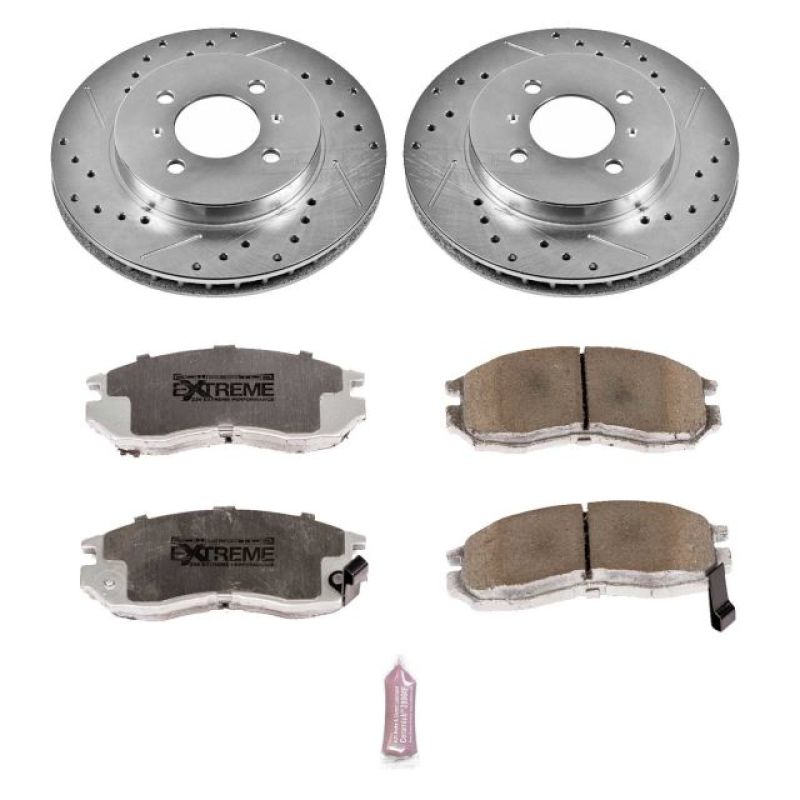 PowerStop Power Stop 98-02 Mitsubishi Mirage Front Z26 Street Warrior Brake Kit