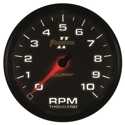 Autometer Phantom II 5in Electrical 10K RPM In-Dash Tachometer