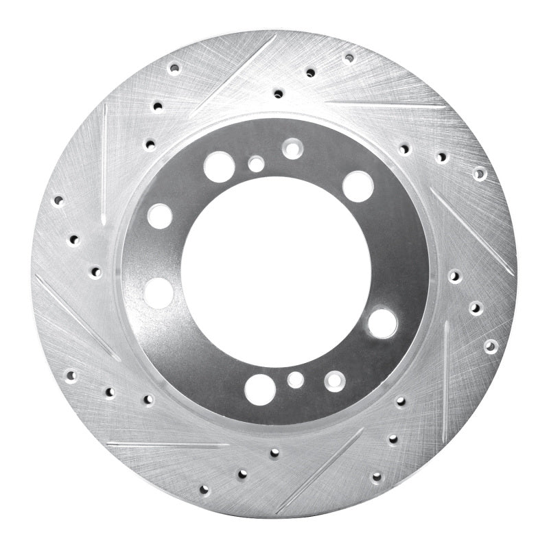 R1 Concepts R1 87-97 Porsche 944 Except Turbo Rear Left Drilled & Slotted Silver Brake Rotor
