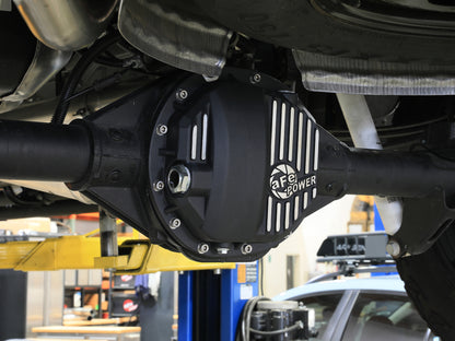 aFe Power Pro Series AAM 9.5/9.76 Rear Diff Cover Black w/Mach Fins 14-19 GM Silverado/Sierra 1500