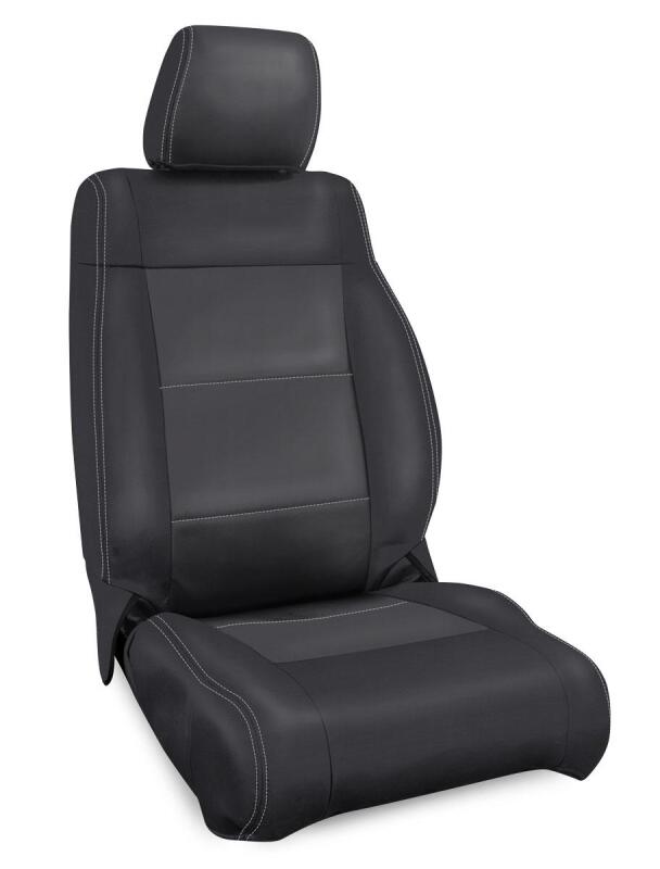 PRP Seats PRP 07-10 Jeep Wrangler JK Front Seat Covers/2 door or 4 door (Pair) - Black/Grey
