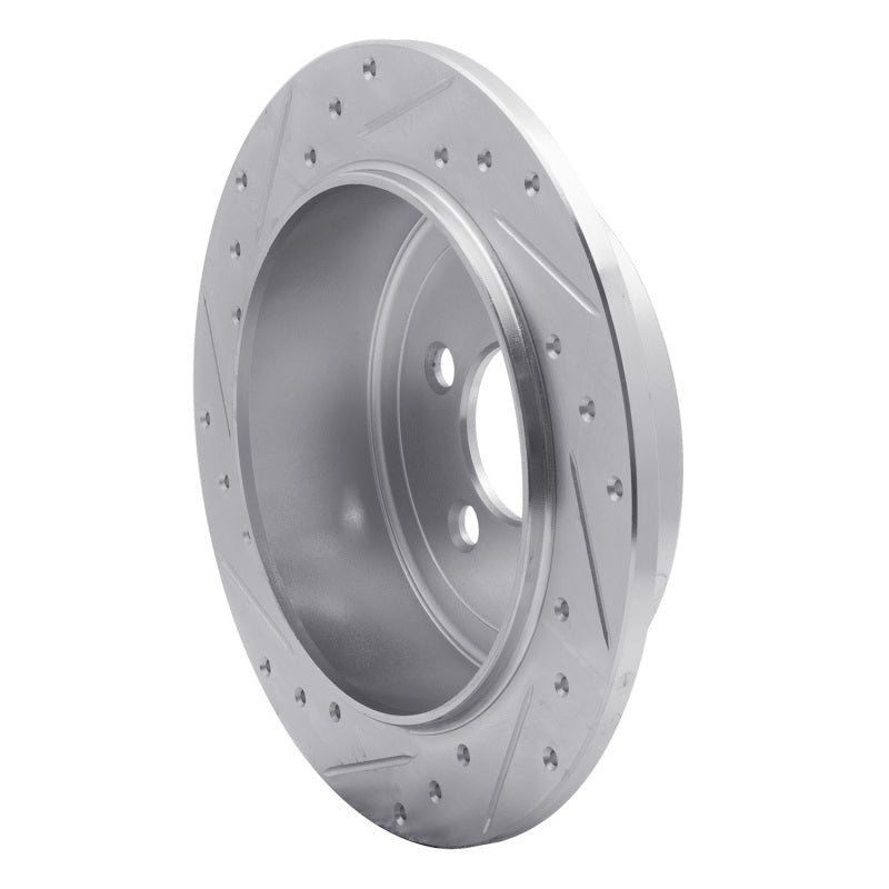 R1 Concepts R1 07-12 Dodge Nitro Rear Right Drilled & Slotted Silver Brake Rotor