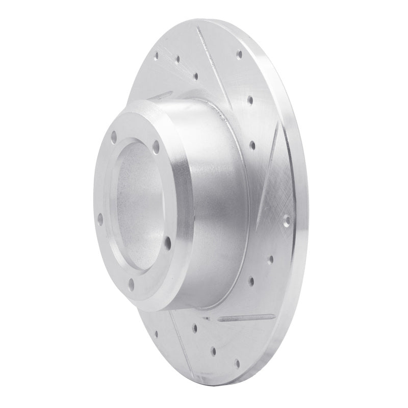 R1 Concepts R1 74-99 Land Rover Defender 110 Front Right Drilled & Slotted Silver Brake Rotor