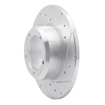 R1 Concepts R1 74-99 Land Rover Defender 110 Front Right Drilled & Slotted Silver Brake Rotor