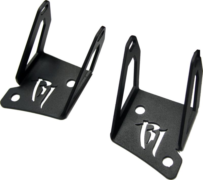 Rigid Industries Jeep JK - A-Pillar Mount Kit - Mounts set of Dually/D2