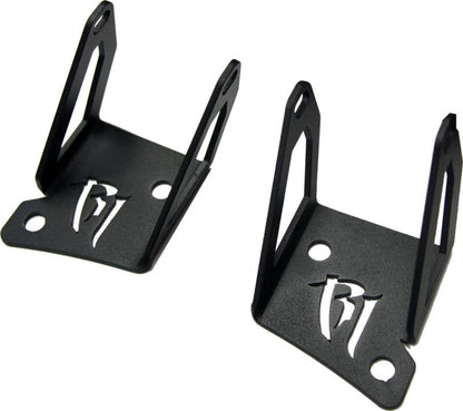 Rigid Industries Jeep JK - A-Pillar Mount Kit - Mounts set of Dually/D2