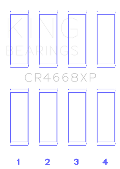 King Engine Bearings King 08-09 Chrysler Caliber SRT4/Mitsubishi/Hyundai/Kia World Engine Connecting Rod Bearing Set