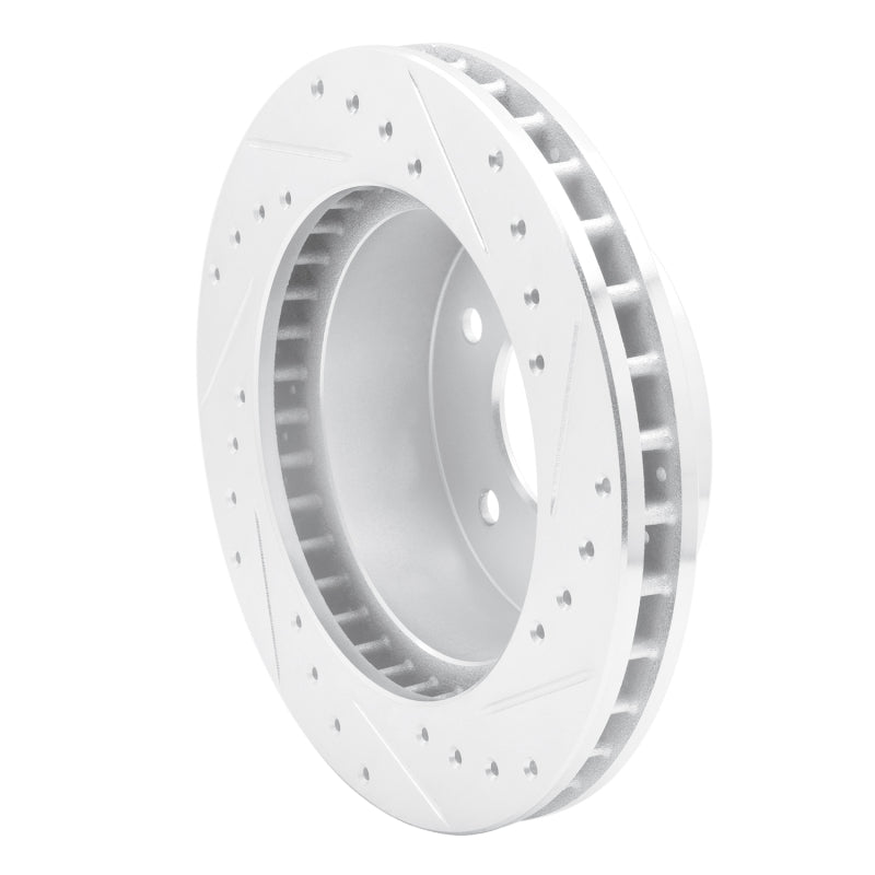 R1 Concepts R1 90-02 Chevrolet ASTRO Front Left Drilled & Slotted Silver Brake Rotor