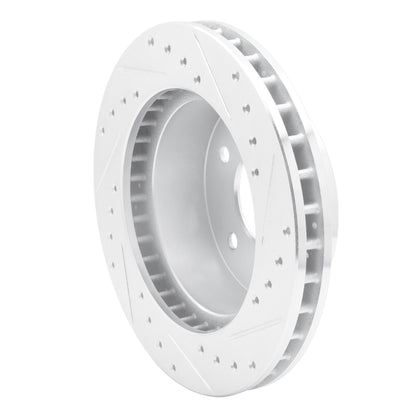 R1 Concepts R1 90-02 Chevrolet ASTRO Front Left Drilled & Slotted Silver Brake Rotor