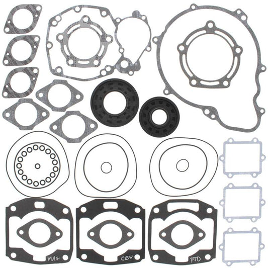 Vertex Pistons Vertex Gaskets 97-98 Arctic Cat Tigershark 1000 Complete Gasket Kit w/ Oil Seals