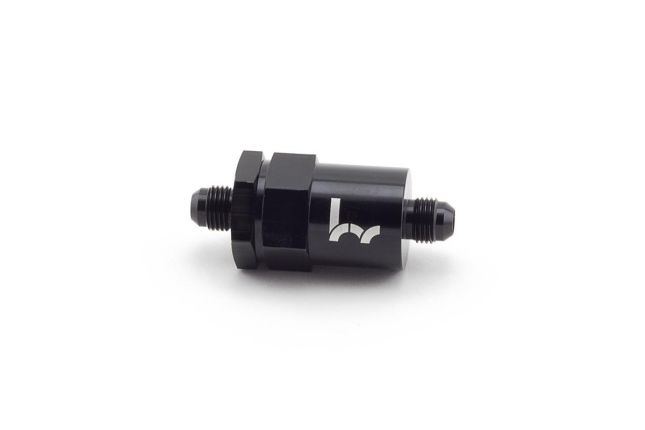 Hybrid Racing HYB-FIL-00-04 Black Inline Fuel Filter -6AN to -6AN (Universal)