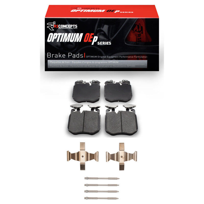 R1 Concepts R1 2020-2025 BMW 750LI xDrive Front R1 Optimum OE Pads & Hardware Kit