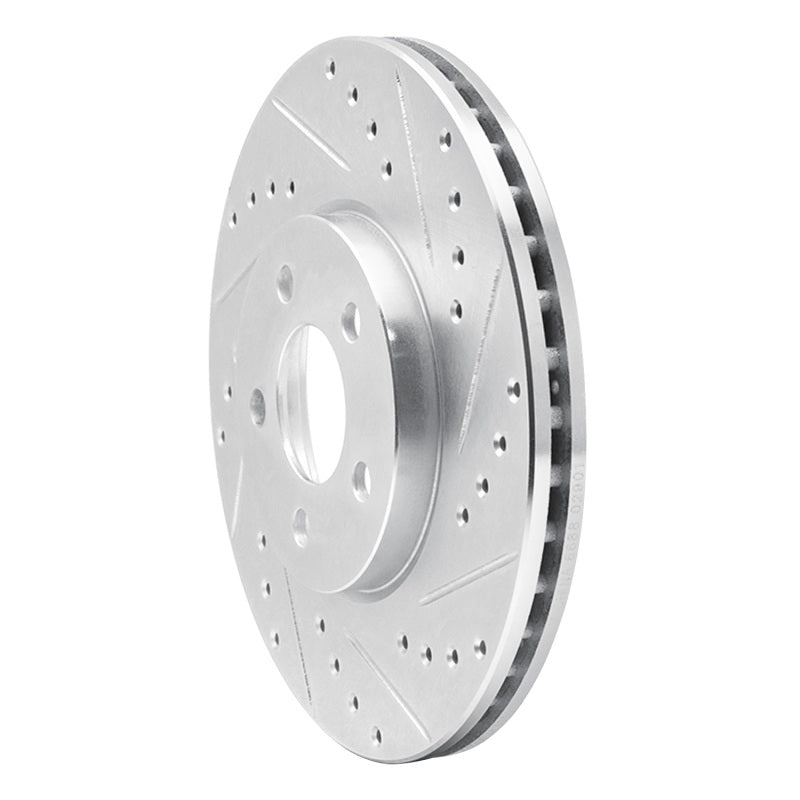 R1 Concepts R1 01-10 Chrysler PT Cruiser Front Right Drilled & Slotted Silver Brake Rotor