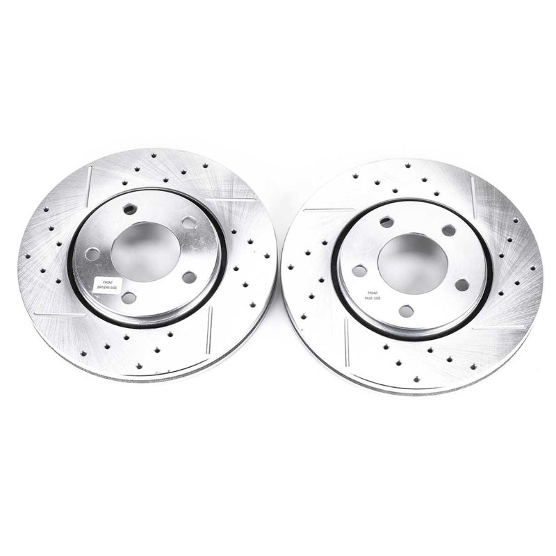PowerStop Power Stop 02-07 Chrysler Town & Country Front Evolution Drilled & Slotted Rotors - Pair
